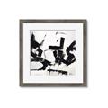 Picture of Black Abstract with Fine Line _GroupedProduct_Square_Framed_Matted_