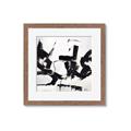 Picture of Black Abstract with Fine Line _GroupedProduct_Square_Framed_Matted_