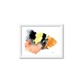 Picture of Watercolor with Orange _GroupedProduct_Rectangle_Landscape_Framed_Matted_