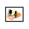 Picture of Watercolor with Orange _GroupedProduct_Rectangle_Landscape_Framed_Matted_