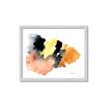 Picture of Watercolor with Orange _GroupedProduct_Rectangle_Landscape_Framed_Matted_