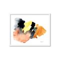 Picture of Watercolor with Orange _GroupedProduct_Rectangle_Landscape_Framed_Matted_