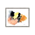 Picture of Watercolor with Orange _GroupedProduct_Rectangle_Landscape_Framed_Matted_