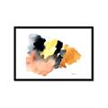 Picture of Watercolor with Orange _GroupedProduct_Rectangle_Landscape_Framed_Matted_
