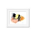 Picture of Watercolor with Orange _GroupedProduct_Rectangle_Landscape_Framed_Matted_