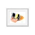 Picture of Watercolor with Orange _GroupedProduct_Rectangle_Landscape_Framed_Matted_