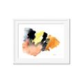 Picture of Watercolor with Orange _GroupedProduct_Rectangle_Landscape_Framed_Matted_