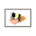 Picture of Watercolor with Orange _GroupedProduct_Rectangle_Landscape_Framed_Matted_