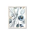Picture of Dainty Bloom Gray I  _GroupedProduct_Rectangle_Portrait_Framed_Matted_