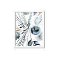 Picture of Dainty Bloom Gray I  _GroupedProduct_Rectangle_Portrait_Framed_Matted_