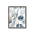 Picture of Dainty Bloom Gray I  _GroupedProduct_Rectangle_Portrait_Framed_Matted_