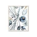 Picture of Dainty Bloom Gray I  _GroupedProduct_Rectangle_Portrait_Framed_Matted_