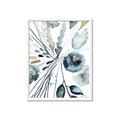 Picture of Dainty Bloom Gray I  _GroupedProduct_Rectangle_Portrait_Framed_Matted_