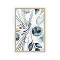 Picture of Dainty Bloom Gray I  _GroupedProduct_Rectangle_Portrait_Framed_Matted_