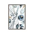 Picture of Dainty Bloom Gray I  _GroupedProduct_Rectangle_Portrait_Framed_Matted_