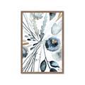 Picture of Dainty Bloom Gray I  _GroupedProduct_Rectangle_Portrait_Framed_Matted_