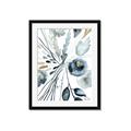 Picture of Dainty Bloom Gray I  _GroupedProduct_Rectangle_Portrait_Framed_Matted_