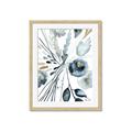 Picture of Dainty Bloom Gray I  _GroupedProduct_Rectangle_Portrait_Framed_Matted_