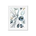 Picture of Dainty Bloom Gray I  _GroupedProduct_Rectangle_Portrait_Framed_Matted_