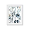 Picture of Dainty Bloom Gray I  _GroupedProduct_Rectangle_Portrait_Framed_Matted_