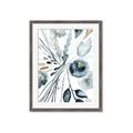 Picture of Dainty Bloom Gray I  _GroupedProduct_Rectangle_Portrait_Framed_Matted_