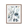 Picture of Dainty Bloom Gray I  _GroupedProduct_Rectangle_Portrait_Framed_Matted_