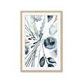 Picture of Dainty Bloom Gray I  _GroupedProduct_Rectangle_Portrait_Framed_Matted_