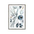 Picture of Dainty Bloom Gray I  _GroupedProduct_Rectangle_Portrait_Framed_Matted_