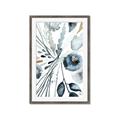 Picture of Dainty Bloom Gray I  _GroupedProduct_Rectangle_Portrait_Framed_Matted_