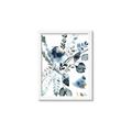 Picture of Dainty Bloom Gray II  _GroupedProduct_Rectangle_Portrait_Framed_Matted_