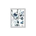 Picture of Dainty Bloom Gray II  _GroupedProduct_Rectangle_Portrait_Framed_Matted_