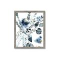 Picture of Dainty Bloom Gray II  _GroupedProduct_Rectangle_Portrait_Framed_Matted_