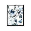 Picture of Dainty Bloom Gray II  _GroupedProduct_Rectangle_Portrait_Framed_Matted_