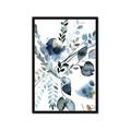 Picture of Dainty Bloom Gray II  _GroupedProduct_Rectangle_Portrait_Framed_Matted_