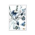 Picture of Dainty Bloom Gray II  _GroupedProduct_Rectangle_Portrait_Framed_Matted_