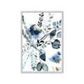 Picture of Dainty Bloom Gray II  _GroupedProduct_Rectangle_Portrait_Framed_Matted_