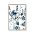 Picture of Dainty Bloom Gray II  _GroupedProduct_Rectangle_Portrait_Framed_Matted_