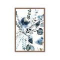 Picture of Dainty Bloom Gray II  _GroupedProduct_Rectangle_Portrait_Framed_Matted_