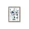 Picture of Dainty Bloom Gray II  _GroupedProduct_Rectangle_Portrait_Framed_Matted_