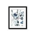 Picture of Dainty Bloom Gray II  _GroupedProduct_Rectangle_Portrait_Framed_Matted_
