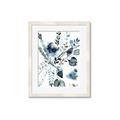 Picture of Dainty Bloom Gray II  _GroupedProduct_Rectangle_Portrait_Framed_Matted_