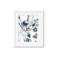 Picture of Dainty Bloom Gray II  _GroupedProduct_Rectangle_Portrait_Framed_Matted_