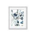 Picture of Dainty Bloom Gray II  _GroupedProduct_Rectangle_Portrait_Framed_Matted_