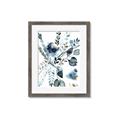 Picture of Dainty Bloom Gray II  _GroupedProduct_Rectangle_Portrait_Framed_Matted_