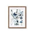 Picture of Dainty Bloom Gray II  _GroupedProduct_Rectangle_Portrait_Framed_Matted_