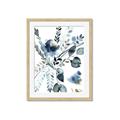Picture of Dainty Bloom Gray II  _GroupedProduct_Rectangle_Portrait_Framed_Matted_