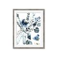 Picture of Dainty Bloom Gray II  _GroupedProduct_Rectangle_Portrait_Framed_Matted_