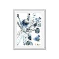 Picture of Dainty Bloom Gray II  _GroupedProduct_Rectangle_Portrait_Framed_Matted_