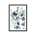 Picture of Dainty Bloom Gray II  _GroupedProduct_Rectangle_Portrait_Framed_Matted_