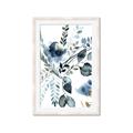 Picture of Dainty Bloom Gray II  _GroupedProduct_Rectangle_Portrait_Framed_Matted_